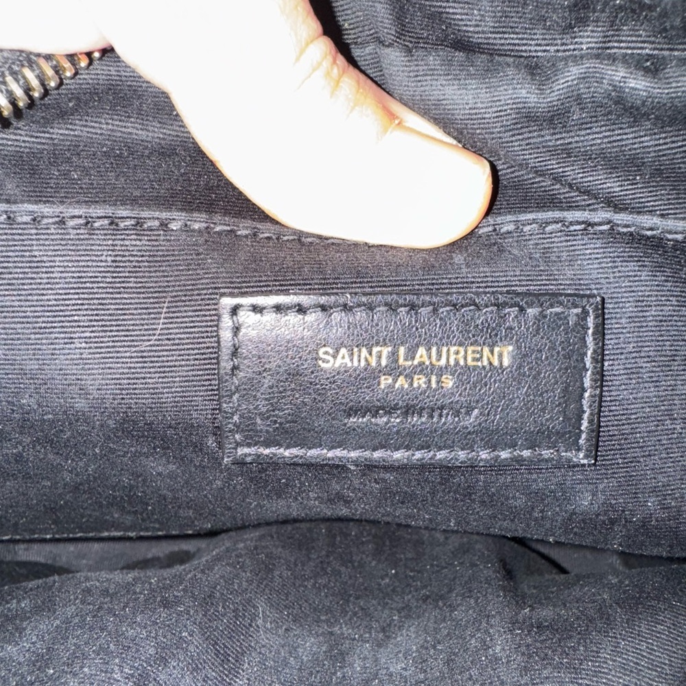 Yves Saint Laurent Black Suede Lou Crossbody Camera Bag - Picture 13 of 13